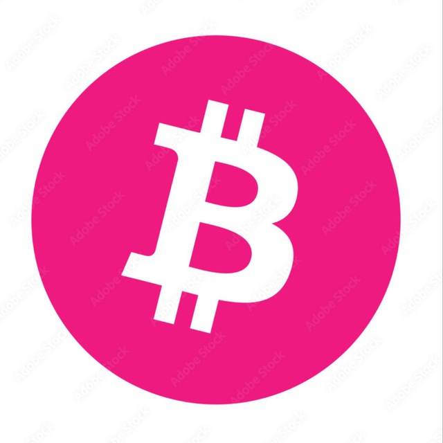 Pink Bitcoin Logo